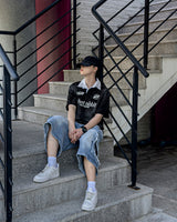 デイリーダーティーウォッシングカラーショートスリーブTシャツ