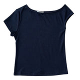 アンバランスオフショルダーTシャツ