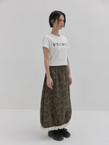 カモバルーンジャージースカート (Khaki)