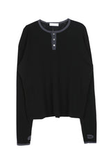 No.0971 ウォーマーヘンリーネックTシャツ (4color)