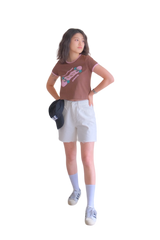 (W)Skateboard Ringer Tee