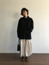 Chatin frill long skirt (2color)