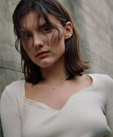 [925 silver] Deux.silver.186 / ruban earring (silver)
