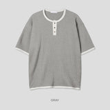 Daying waffle short sleeve T-shirt -5C