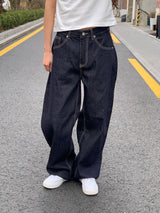 More wide denim pants