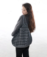 CHUBBY CAT EAR STRIPE BAG