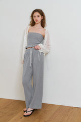 Waffle sweat pants_gray