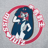 Future Friend Slim Fit T-Shirt Melange grey