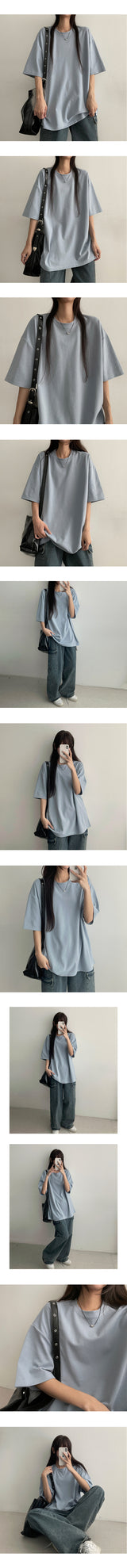 [A breathable fabric!] Tシャツウィズクールラディッシュオーバーフィット