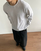 ソフクロップワッフルロングスリーブ