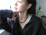 [925 Silver] オニキスネックレス (3 size)