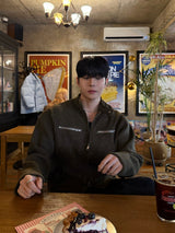 Owen knitwear suede jacket