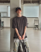 トリプル ダメージ レイヤード ショートスリーブ Tシャツ