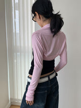 Collection Shawl Short Long-Sleeve Cardigan