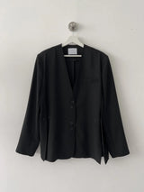 Dawson Slit Collarless Over Fit Jacket