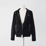 Nella Suede Zip-Up Jacket