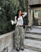 Pitt Vintage Utility Pocket Cargo Pants
