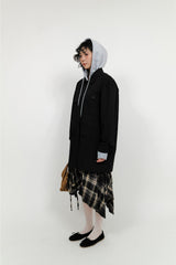 Single collar utility half coat (2color)