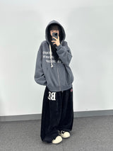 アーバンレタリングフーディージップアップ