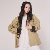 CORDUROY COMBI WORK JACKET (BEIGE)