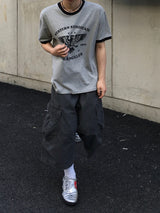 ラペルウエスタンリンガー半袖Tシャツ 3C