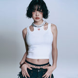 Heart Logo Golji Sleeveless - WHITE