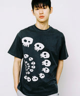 トルネードスカルTシャツ - チャコール