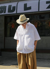 WIT LOOSE HALF SHIRT