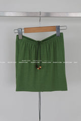 Woodball Halterneck Shirring Tube Top
