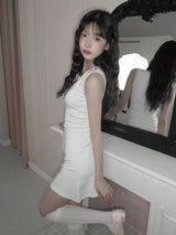[Limited quantity] Watering Ribbon Mini Dress