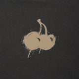 MELTING CHERRY PIGMENT WASHING T-SHIRT - CHARCOAL