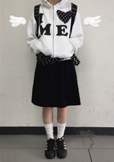 Love me!♥ hood zip-up (2color)