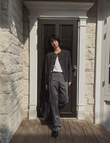 Proi Denim Tweed Round Jacket