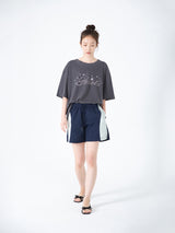 Two Tone Blend Shorts (Navy)
