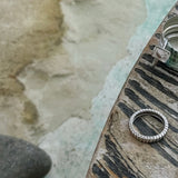 Stripe silver Ring
