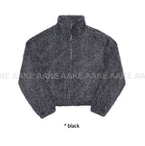 PLUSH HIGH-NECK JUMPER