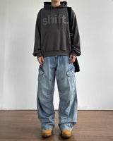 Shift patch embroidery hoodie