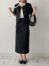 Tulip Tie Short Sleeve Blouse