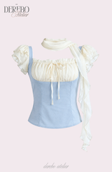 Charles chiffon scarf chiffon blouse