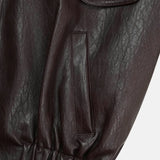 (UNISEX) Rush Crop Leather Jacket
