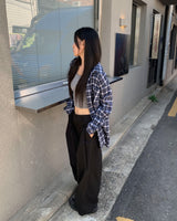 Pintuck banding slacks