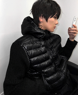 Romtel Dark Black Lightweight Padding + Black Knit
