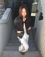 Denim hood jacket