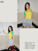 レモネードアンバランスオフショルダーショートスリーブTシャツ