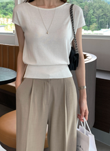 [Lè made] Lè made サマーリネンワイドスラックス / 3 colors