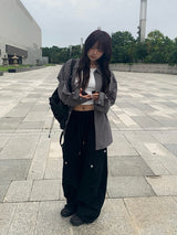 Latter Cargo String Wide Pants