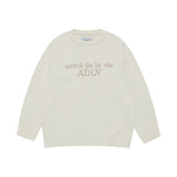 25FW ベーシックロゴニット アイボリー