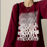 NT Gradient Noise Printed Long Sleeve Tee