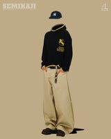 FR Non-Fade Stripe Curved Pants