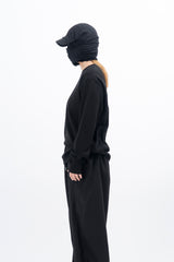 Meiji semi-crop long-sleeved T-shirt